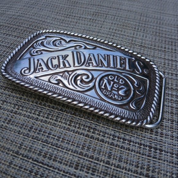 2005 Y2K  Jack Daniel's Silver Whiskey County Belt Buckle - Picture 2 of 4